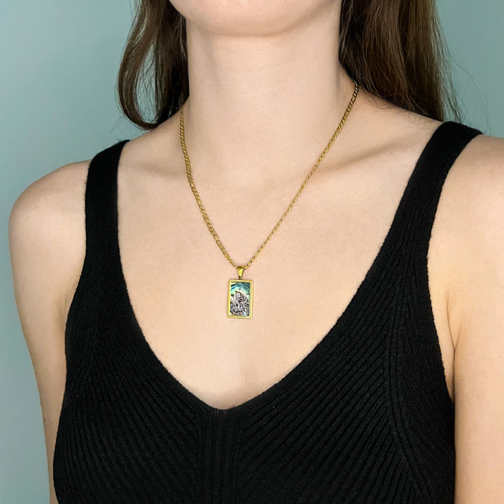 Gabby Necklace in Green